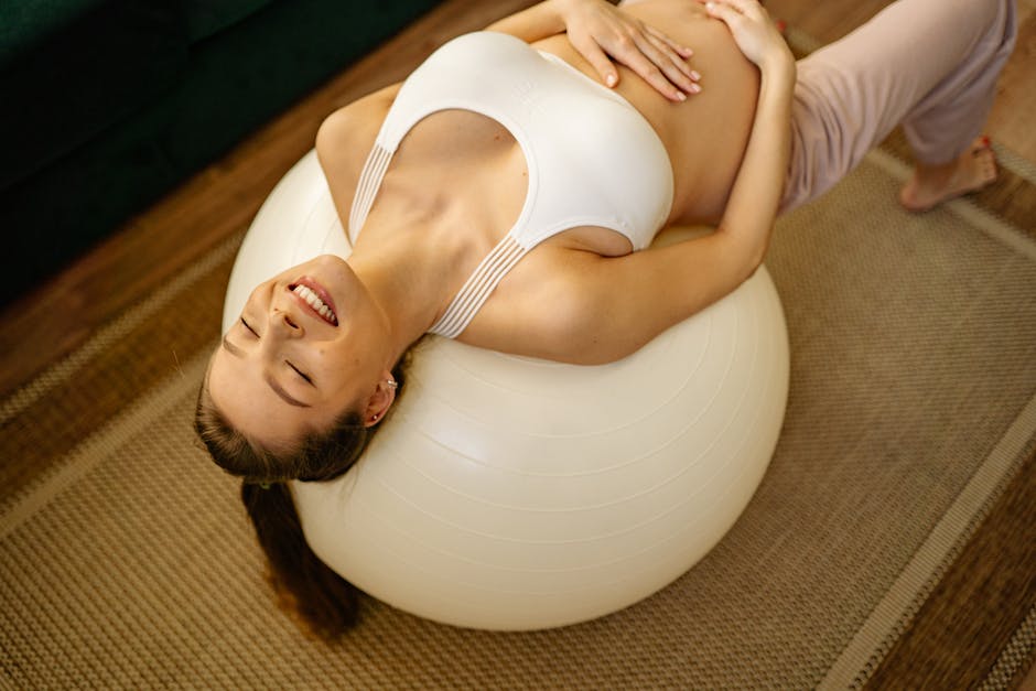 Personal yoga practice in serene environment